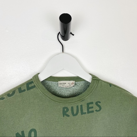 Zara Printed No Rules Slogan Sweatshirt - Picture 5 of 7